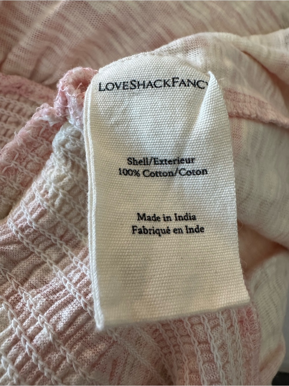 LoveShackFancy Norna Smocked Tie-Shoulder Mini Dress in Ballet Pink – NWT - Picture 7 of 8